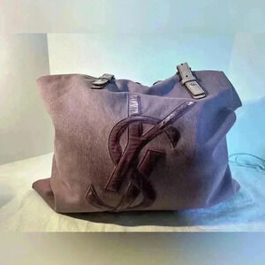 YSL Rive Gauche X-Large Canvas Tote